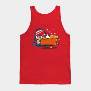 Cute Original Funny Kawaii Slice Of Cake Food Cartoon For Pi Day Foodies Tank Top